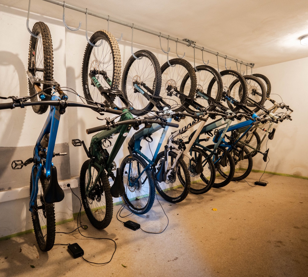 Bike storage in our Hotel